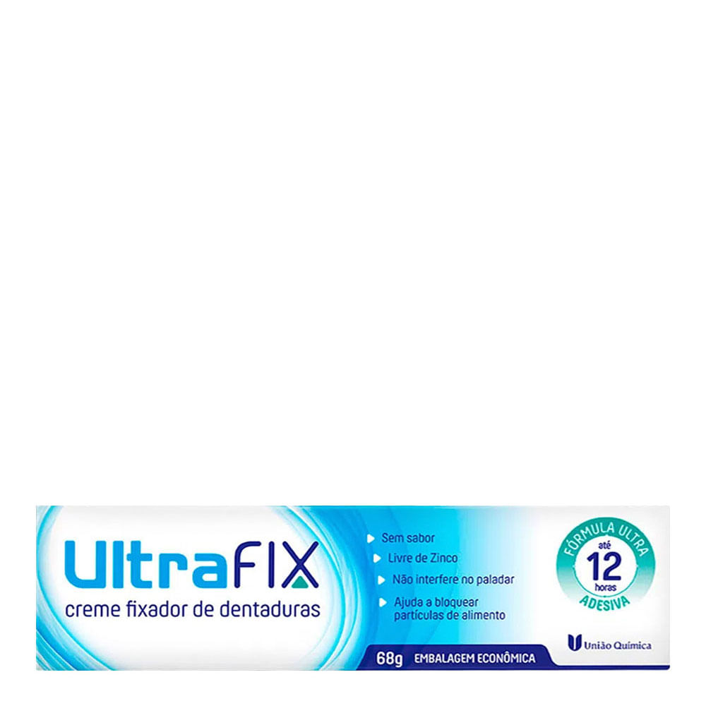 Creme Fixador de Dentadura UltraFix Sem Sabor 68g - Drogarias Pacheco