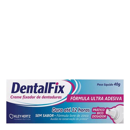 Creme Fixador de Dentaduras Sem sabor DentalFix 40g Creme Fixador de Dentaduras Sem sabor DentalFix 40g