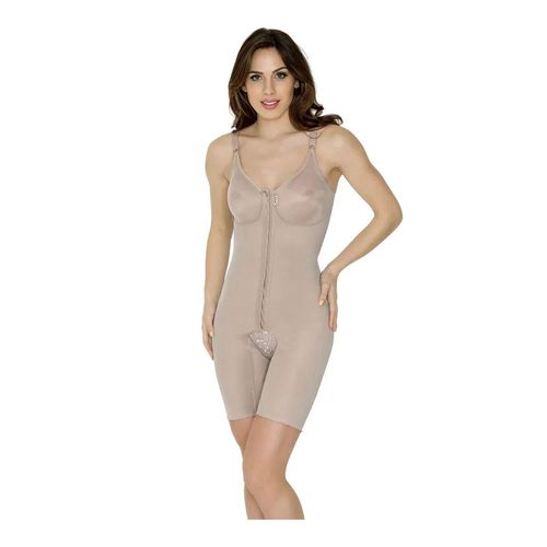 Cinta completa curta com colchetes reforço duplo bege Cod 2018 Macom Cinta completa curta com colchetes reforço duplo bege Cod 2018 Macom