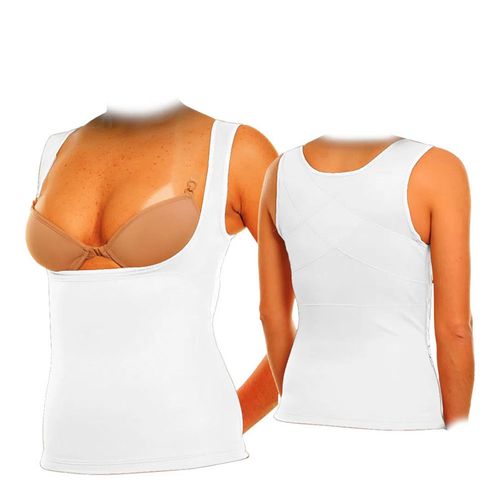 Cinta Modeladora e Postural Feminina Branco XGG - Ideal