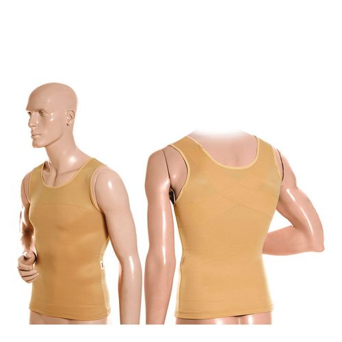 Cinta Modeladora e Postural Masculina Bege XGG - Ideal