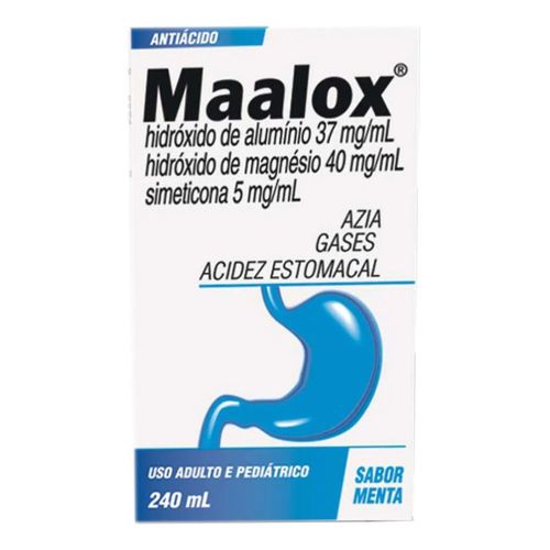 Maalox Plus Menta Sanofi 240ml Maalox Plus Menta Sanofi 240ml