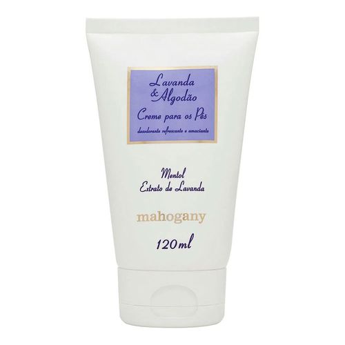 Creme para os Pés Lavanda & Algodão Mahogany 120ml Creme para os Pés Lavanda & Algodão Mahogany 120ml