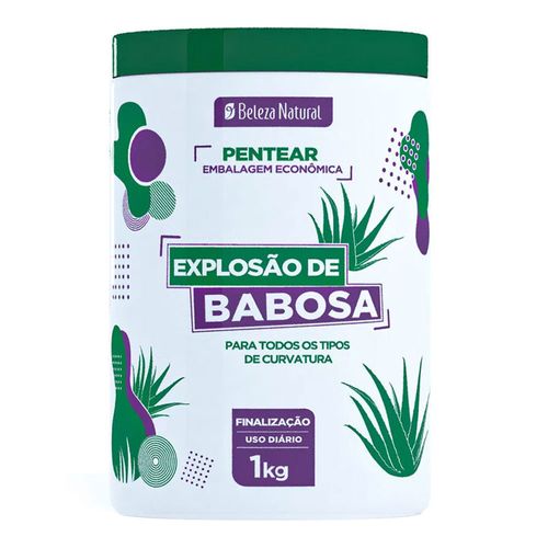 Creme Para Pentear Beleza Natural Explosão De Babosa 1kg Creme Para Pentear Beleza Natural Explosão De Babosa 1kg