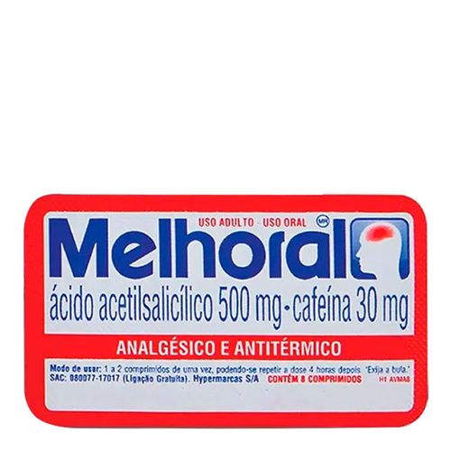 Melhoral Adulto 8 Comprimidos