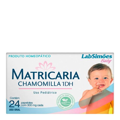 Matricária Chamomilla 300mg 24 Envelopes Matricária Chamomilla 300mg 24 Envelopes