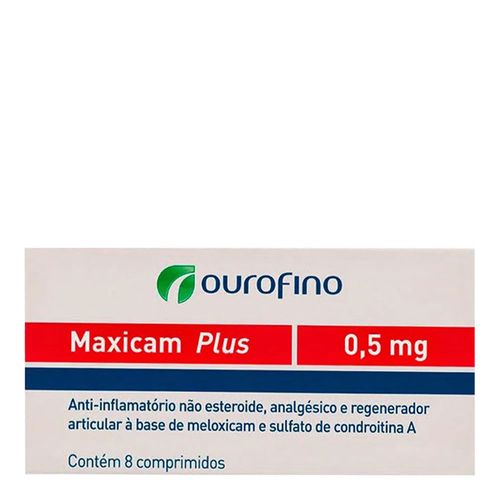 MAXICAM PLUS 0,5mg - cx c/ 8 comprimidos MAXICAM PLUS 0,5mg - cx c/ 8 comprimidos