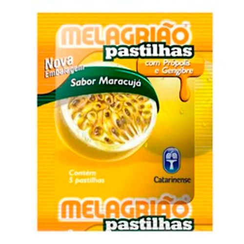Melagrião Sabor Maracujá Focomed 5 Pastilhas Melagrião Sabor Maracujá Focomed 5 Pastilhas