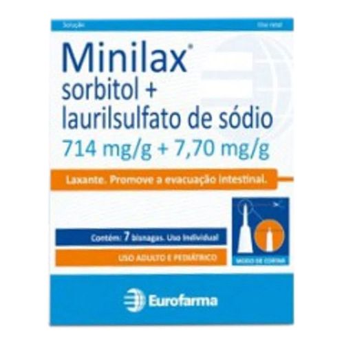 Minilax Eurofarma 7 Bisnagas 6,5g Minilax Eurofarma 7 Bisnagas 6,5g