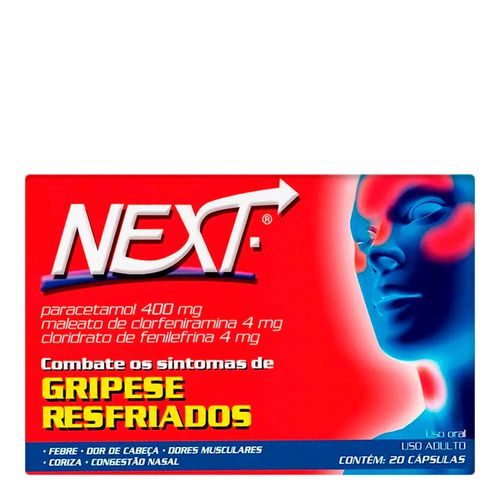 Next 400mg Genomma 20 Cápsulas