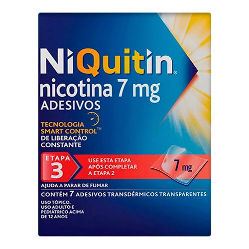 Niquitin 7mg Perrigo 7 Adesivos Transparentes