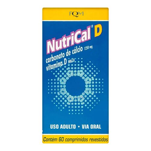 Nutrical-D 500+2mg Farmoquímica 60 Comprimidos Nutrical-D 500+2mg Farmoquímica 60 Comprimidos