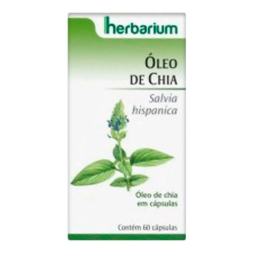 Óleo De Chia 500mg Herbarium 60 Cápsulas Óleo De Chia 500mg Herbarium 60 Cápsulas