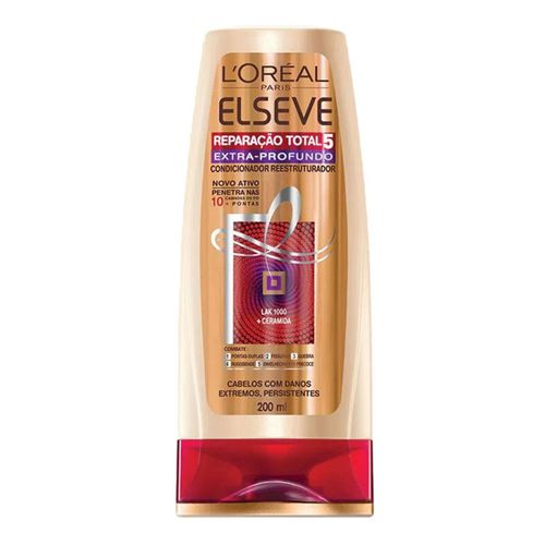 Condicionador Elseve Reparação Total 5 Extra Profundo 200ml Condicionador Elseve Reparação Total 5 Extra Profundo 200ml