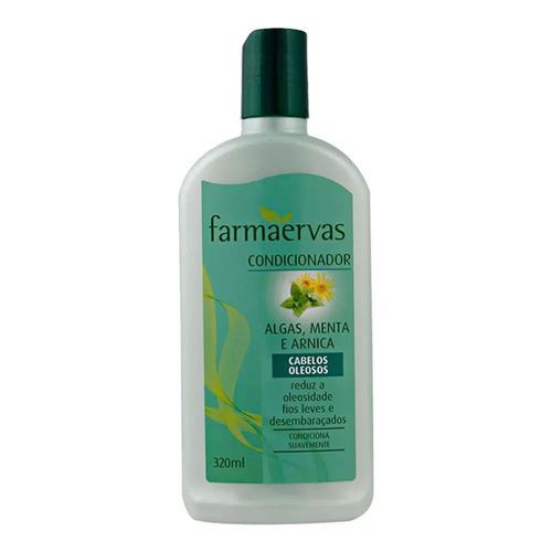 Condicionador Farmaervas Algas Menta e Arnica Cabelos Oleosos 320ml Condicionador Farmaervas Algas Menta e Arnica Cabelos Oleosos 320ml