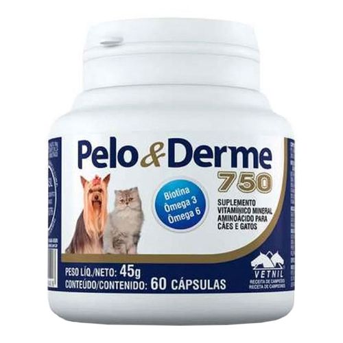 PELO & DERME 750 - frasco com 60 comprimidos PELO & DERME 750 - frasco com 60 comprimidos
