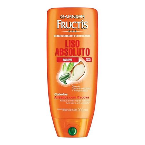 Condicionador Fructis Liso Absoluto Escova 200ml Condicionador Fructis Liso Absoluto Escova 200ml