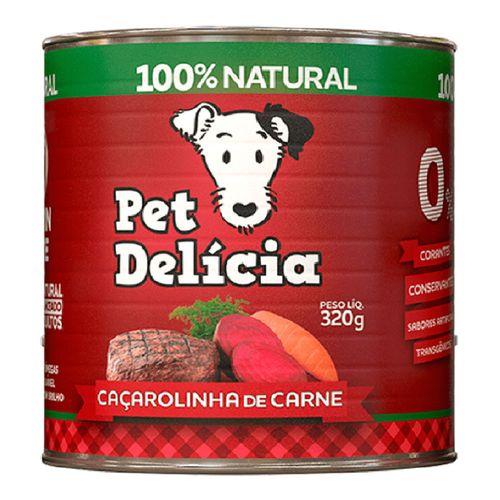 Pet Delícia para cães - Caçarolinha de Carne