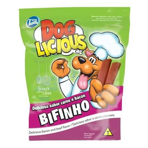 Petisco Dog Licious Bifinho de Carne e Bacon 65gr Petisco Dog Licious Bifinho de Carne e Bacon 65gr