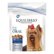 Petisco Equilíbrio Snack Saúde Oral Cães Raças Pequenas 80gr