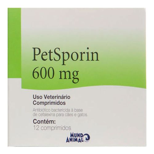 Petsporin 600mg com 12 Comprimidos Petsporin 600mg com 12 Comprimidos