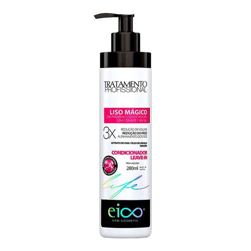 Condicionador Leave In Eico Life Liso Mágico 280ml Condicionador Leave In Eico Life Liso Mágico 280ml