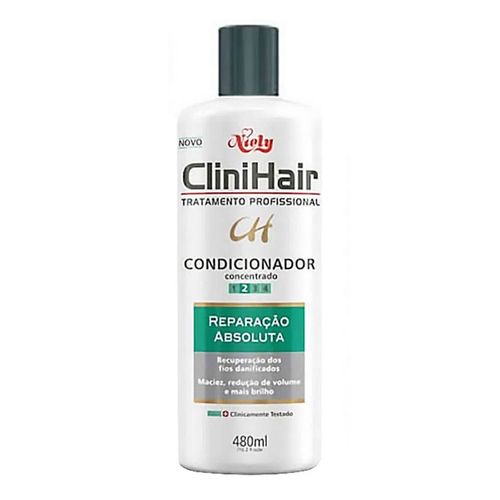 Condicionador Niely Clinihair Reparação Absoluta 480ml Condicionador Niely Clinihair Reparação Absoluta 480ml
