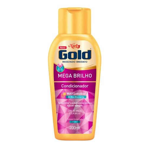 Condicionador Niely Gold Mega Brilho 200ml Condicionador Niely Gold Mega Brilho 200ml