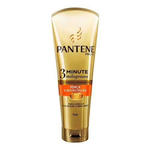 Condicionador Pantene 3 Minutos Milagrosos Força e Reconstrução 170ml Condicionador Pantene 3 Minutos Milagrosos Força e Reconstrução 170ml