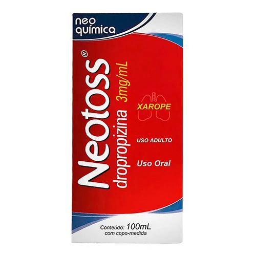 Neotoss Adulto 3,0mg/ml Neo Química 100ml Xarope Neotoss Adulto 3,0mg/ml Neo Química 100ml Xarope