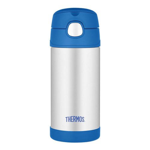 Garrafinha Térmica Funtainer 355 ml Azul e Inox Thermos Garrafinha Térmica Funtainer 355 ml Azul e Inox Thermos