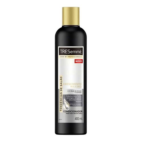 Condicionador TRESemmé Crescimento Máximo Cafeína e Óleo de Rícino 400ml Condicionador TRESemmé Crescimento Máximo Cafeína e Óleo de Rícino 400ml