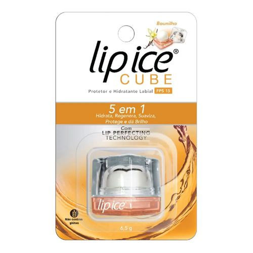 Protetor Labial Lip Ice Cube Fps 15 Baunilha Protetor Labial Lip Ice Cube Fps 15 Baunilha