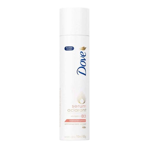 Desodorante Aerosol Dove Serum Aclarant Hipoalérgico 110ml Desodorante Aerosol Dove Serum Aclarant Hipoalérgico 110ml