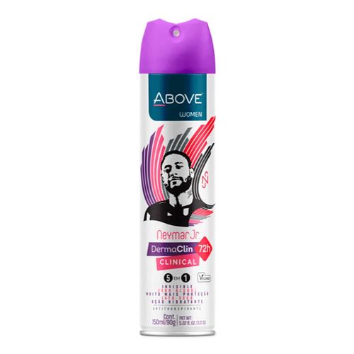 Desodorante Aerosol Feminino Above Clinical Neymar Júnior 150ml Desodorante Aerosol Feminino Above Clinical Neymar Júnior 150ml