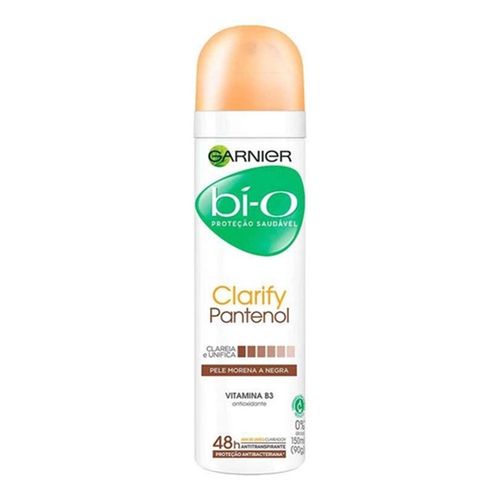 Desodorante Aerosol Feminino Garnier BI- O Clarify Pantenol Pele Morena 150ml Desodorante Aerosol Feminino Garnier BI- O Clarify Pantenol Pele Morena 150ml