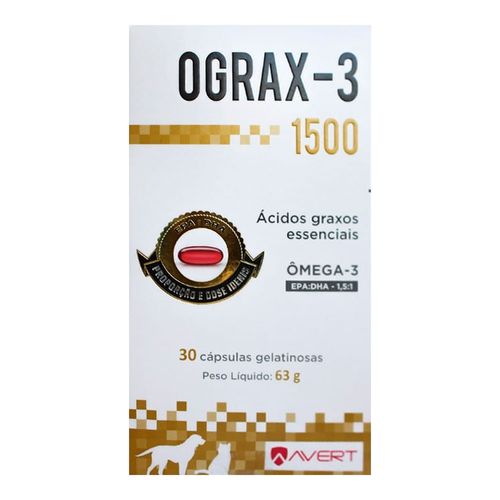Ograx-3 1500mg - 30 Cápsulas Gelatinosas Ograx-3 1500mg - 30 Cápsulas Gelatinosas