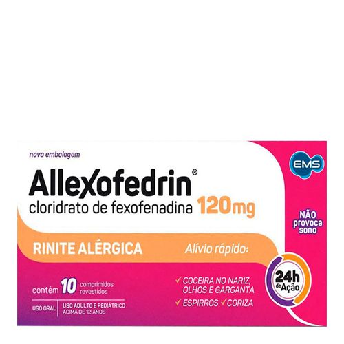 Allexofedrin120mg EMS 10 Comprimidos Allexofedrin120mg EMS 10 Comprimidos