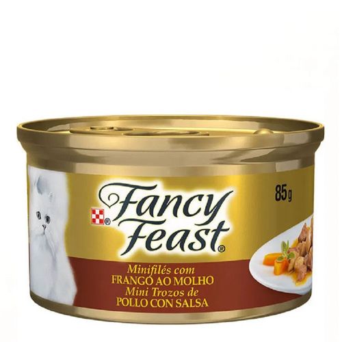 Ração Fancy Feast Frango ao Molho - lata com 85g