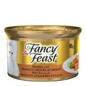 Ração Fancy Feast Frango e Cenoura ao Molho - lata com 85g