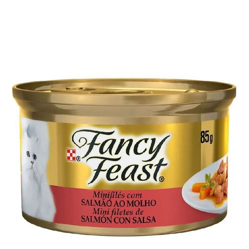 Ração Fancy Feast Salmão ao Molho - lata com 85g Ração Fancy Feast Salmão ao Molho - lata com 85g