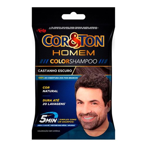 Shampoo Tonalizante Cor&Ton Castanho Escuro 1 Unidade