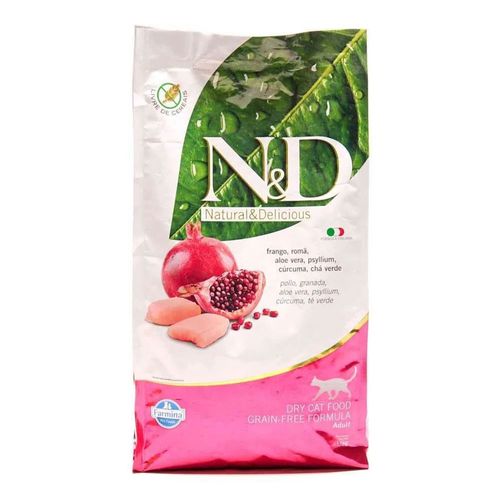 Ração Farmina N&D Adult Gatos Frango e Romã Ração Farmina N&D Adult Gatos Frango e Romã