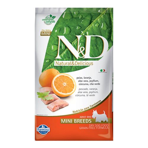 Ração Farmina N&D Adulto Raças Pequenas Peixe e Laranja Ração Farmina N&D Adulto Raças Pequenas Peixe e Laranja