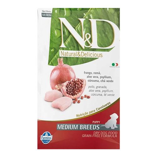 Ração Farmina N&D Filhote Raças Médias Frango e Roman Ração Farmina N&D Filhote Raças Médias Frango e Roman