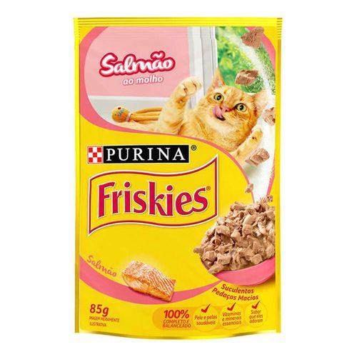 Ração Friskies Sachê Salmão - 85g Ração Friskies Sachê Salmão - 85g