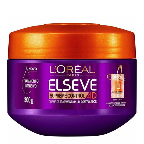 Creme Tratamento Elseve Supreme Control 4D L’Oréal 300ml Creme Tratamento Elseve Supreme Control 4D L’Oréal 300ml
