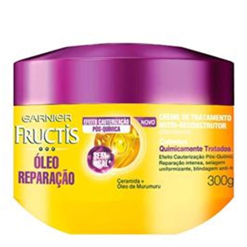Creme Tratamento Fructis Reparador Pós Química 300g Creme Tratamento Fructis Reparador Pós Química 300g