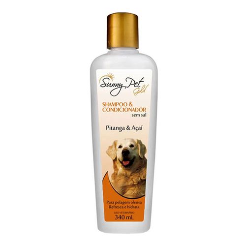 Shampoo 2 x1 Pitanga e Acaí Sem Sal Sunny Pet 340ml Shampoo 2 x1 Pitanga e Acaí Sem Sal Sunny Pet 340ml