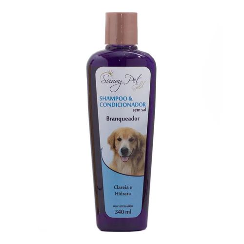 Shampoo 2x1 Branqueador Sem Sal Sunny Pet 340ml Shampoo 2x1 Branqueador Sem Sal Sunny Pet 340ml
